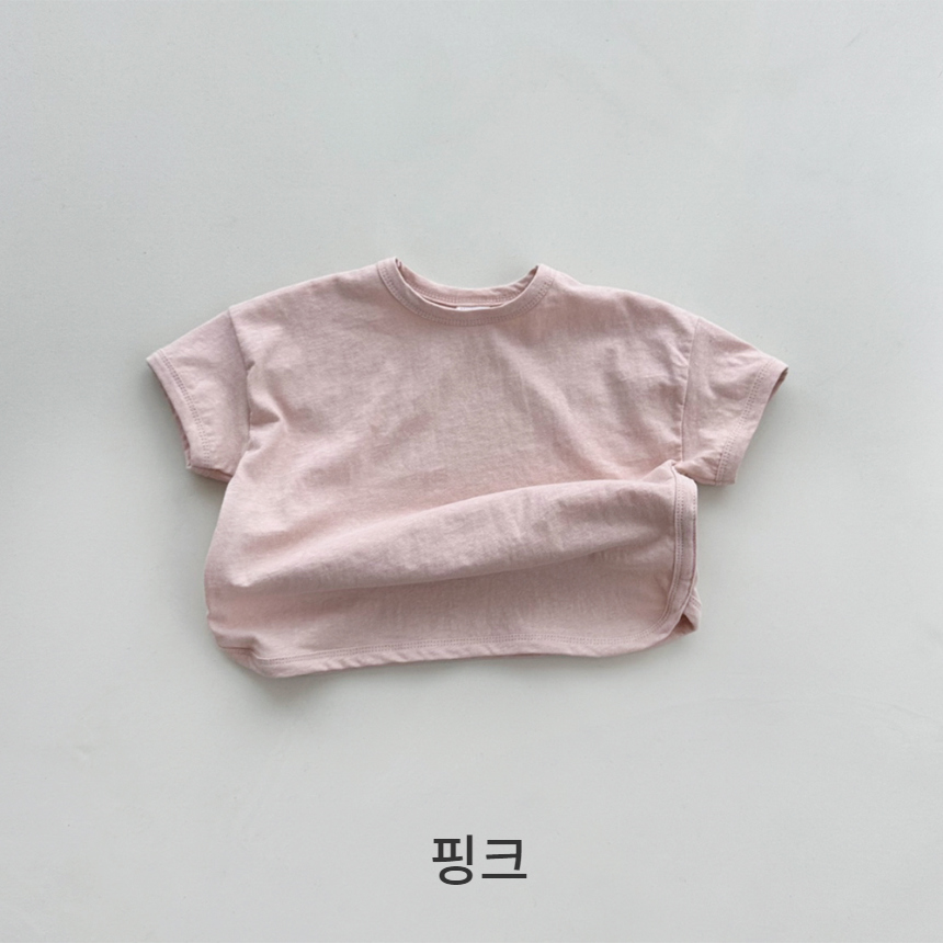 반팔 티셔츠 코코아 색상 이미지-S1L36